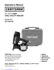 CRAFTSMAN 351.182140 Operator's Manual
