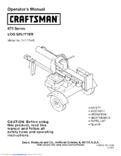 CRAFTSMAN 247.77640 Operator's Manual