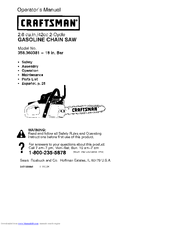 CRAFTSMAN 358.360381 Operator's Manual