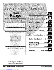 Frigidaire FEF336ASH Use & Care Manual