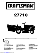 CRAFTSMAN 27710 Instruction Manual