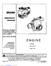 CRAFTSMAN 143.994024 Operator's Manual