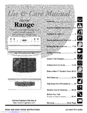 Frigidaire PLEFM399DCB Use & Care Manual
