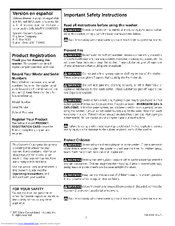 Frigidaire CRWS7900AS0 Use & Care Manual