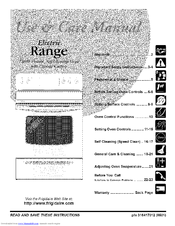 Frigidaire FEFL79DSH Use & Care Manual