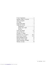 Frigidaire FRT18DRH Use & Care Manual