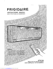 Frigidaire FAE18C2ABJW Instruction Manual