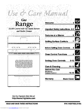 Frigidaire NGSG3PMASA Use & Care Manual