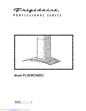 Frigidaire Professional PL36WC40EC Use & Care Manual