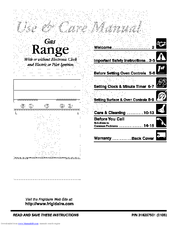 Frigidaire FSF312ASA Use & Care Manual