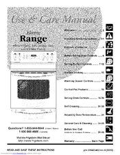 Frigidaire CPLEF398DCL Use & Care Manual