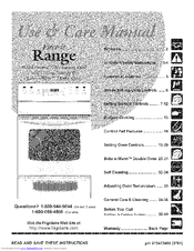 Frigidaire CPLEFMZ9GCA Use & Care Manual