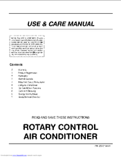 Frigidaire FAX052P7AD Use & Care Manual