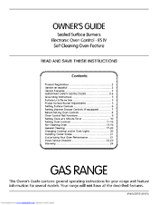 Frigidaire FGF376CJSB Owner's Manual