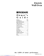 Frigidaire PLEB30T8ACA Owner's Manual