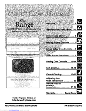 Frigidaire GLGFS66CQB Use & Care Manual