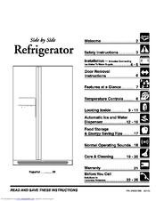 Frigidaire FRS26KR4DB2 Use & Care Manual