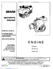 Craftsman 143.006716 Operator's Manual
