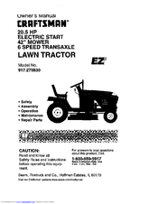 CRAFTSMAN EZ3 917.270830 Owner's Manual