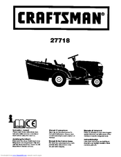 CRAFTSMAN 27718 Instruction Manual