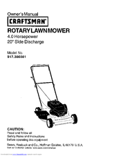 CRAFTSMAN 917.386081 Owner's Manual