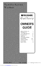 Frigidaire Gallery FWT449GFS1 Owner's Manual