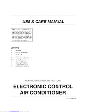 Frigidaire FAC127S1A11 Use & Care Manual
