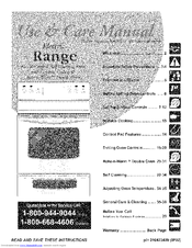 Frigidaire CPLEFMZ9GCF Use & Care Manual
