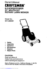 CRAFTSMAN 917.389391 Owner's Manual