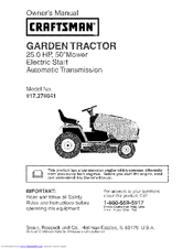 CRAFTSMAN 917.276041 Owner's Manual