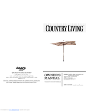 Country Living D71 M80485 Owner's Manual