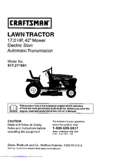 CRAFTSMAN 917.271661 Operator's Manual