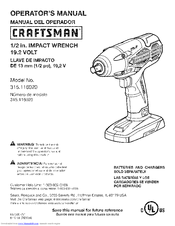 CRAFTSMAN 315.116020 Operator's Manual
