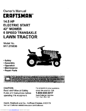 CRAFTSMAN 917.270530 Owner's Manual