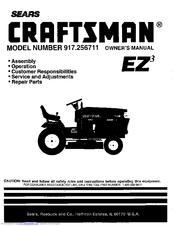 CRAFTSMAN EZ3 917.256711 Owner's Manual