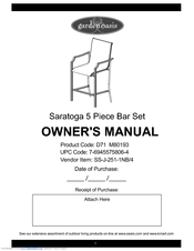 Garden Oasis SS-J-251-1NB/4 Owner's Manual