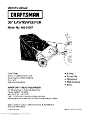 Craftsman 486.24207 Owner's Manual
