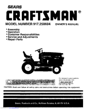CRAFTSMAN 917.258694 Owner's Manual