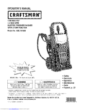 Craftsman 580.752860 Operator's Manual
