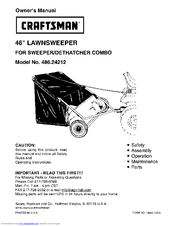 Craftsman 486.24212 Owner's Manual