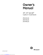 GE Monogram ZVC481SS Owner's Manual