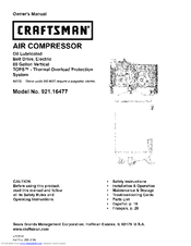 CRAFTSMAN 921.16477 Owner's Manual