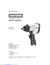 Craftsman 875.191183 Owner's Manual