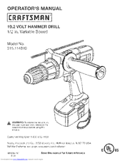 CRAFTSMAN 315.114840 Operator's Manual