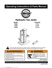 Omega Lift 13120 Operating Instructions & Parts Manual
