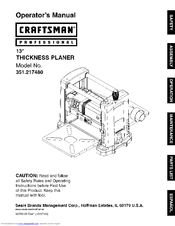 Craftsman 351.217480 Operator's Manual