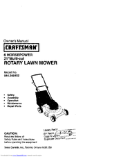CRAFTSMAN 944.360452 Owner's Manual