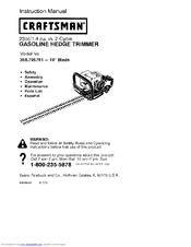 CRAFTSMAN 358.795781 Instruction Manual