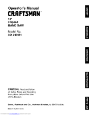 CRAFTSMAN 351.243981 Operator's Manual