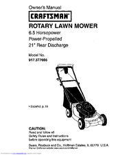 CRAFTSMAN 917.377665 Owner's Manual